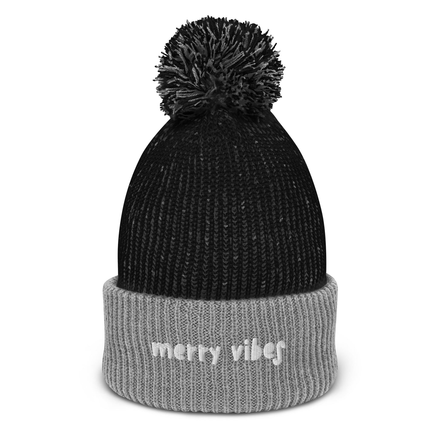 merry vibes | pom-pom beanie