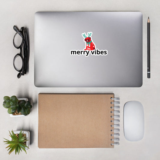 merry vibes | holiday 22 vinyl bubble-free sticky